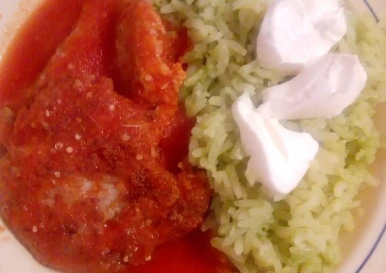 Arroz verde (al cilantro)