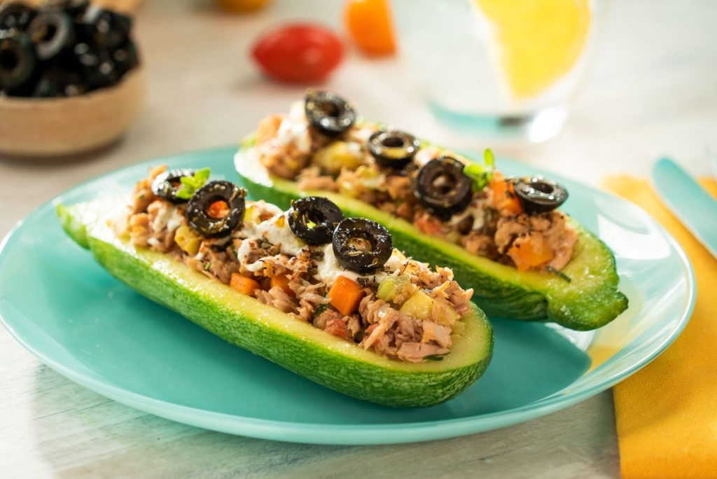 CALABACITAS RELLENAS DE ATÚN