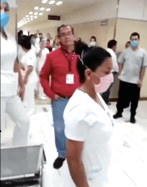 Médicos del IMSS en Puebla protestan por no contar con insumos por coronavirus