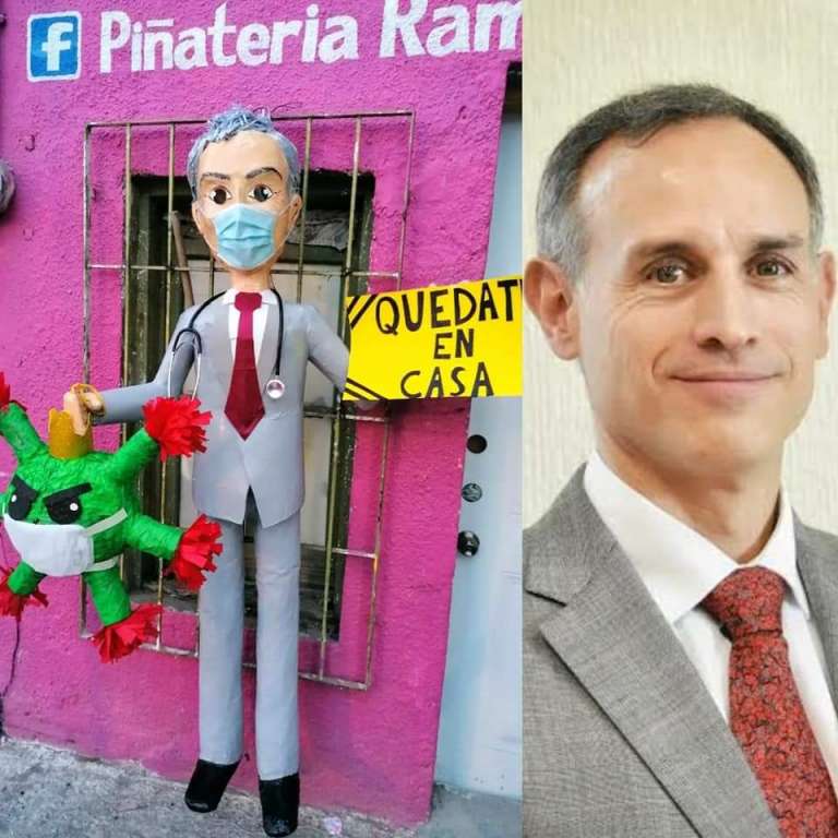 Llega la PIÑATA de López Gatell para darle al COVID 19
