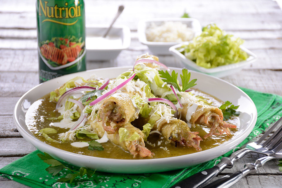 Flautas horneadas de res