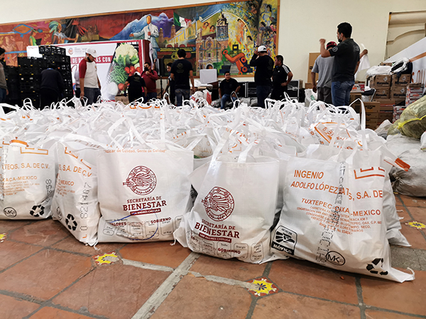 Entrega despensa presidenta de San Andrés Cholula