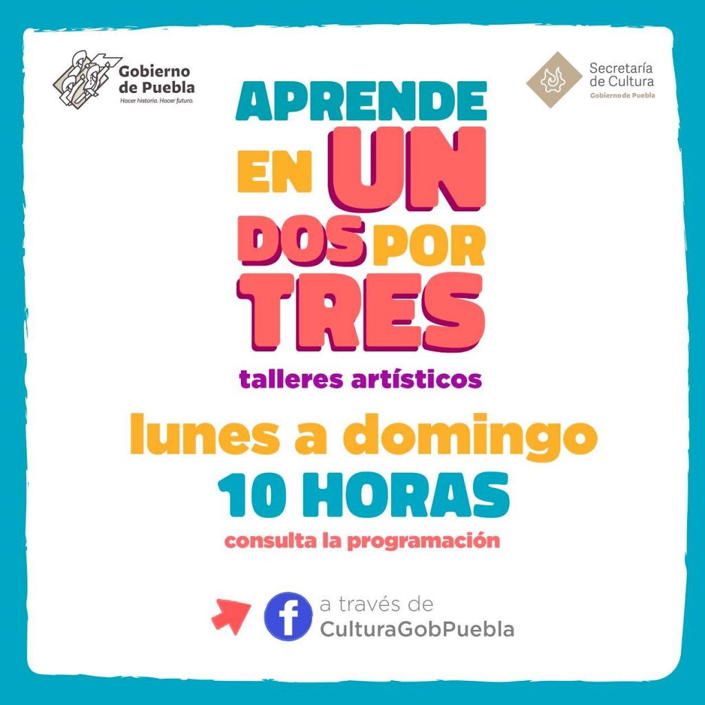Oferta Secretaría de Cultura cursos artísticos para niñas, niños, jóvenes y adultos