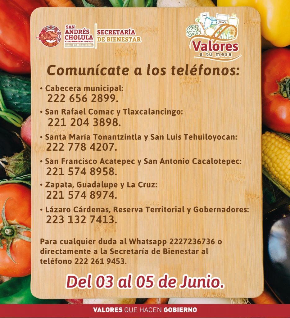 Abrieron la 2da convocatoria de “Valores a Tú Mesa”