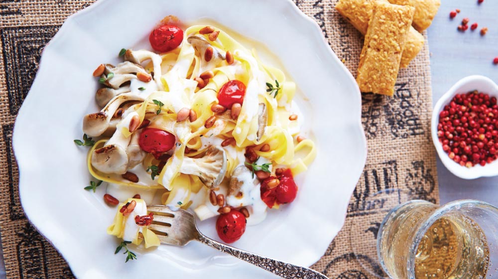 Pasta con setas