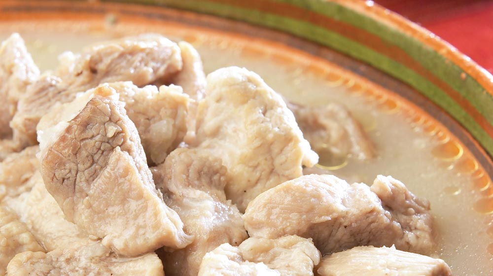 Trocitos de carne en pulque