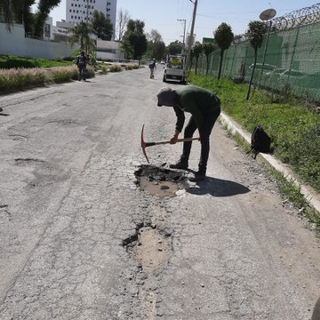 Refuerzan acciones de bacheo en el municipio