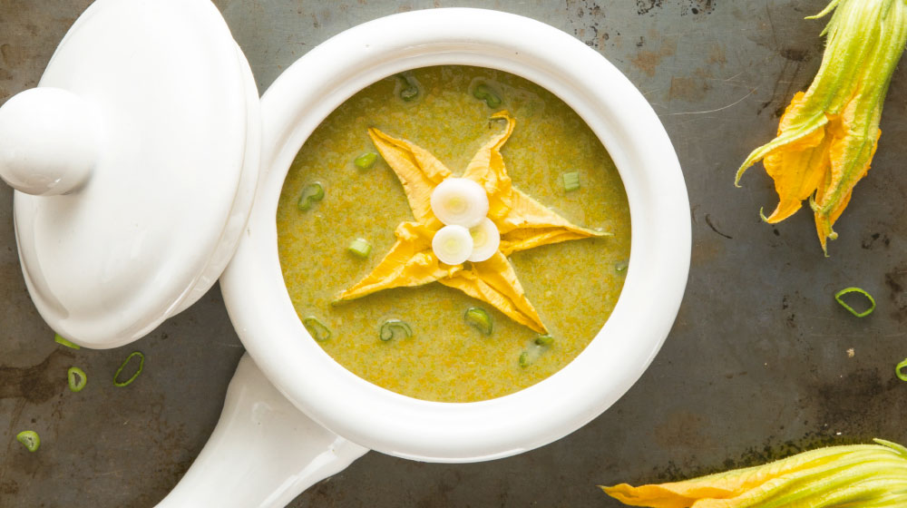 Crema de flor de calabaza
