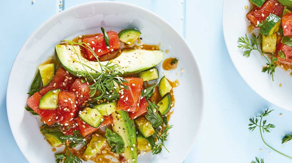 Ensalada de atún y aguacate 