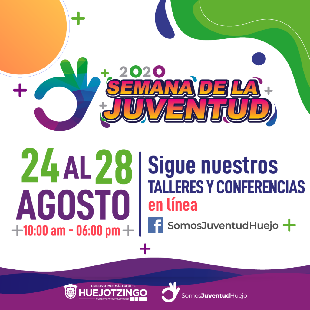 Realizará ayuntamiento de Huejotzingo semana de la juventud en línea