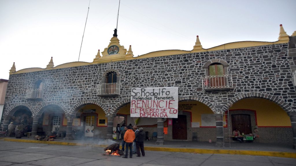 Mantienen conflicto en San Nicolás de Los Ranchos