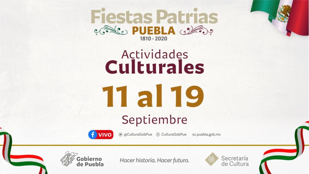 Prepara Secretaría deCultura programación virtual por fiestas patrias