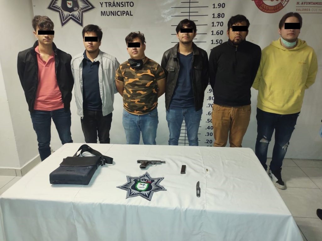 Detienen a 6 sujetos, estaban armados