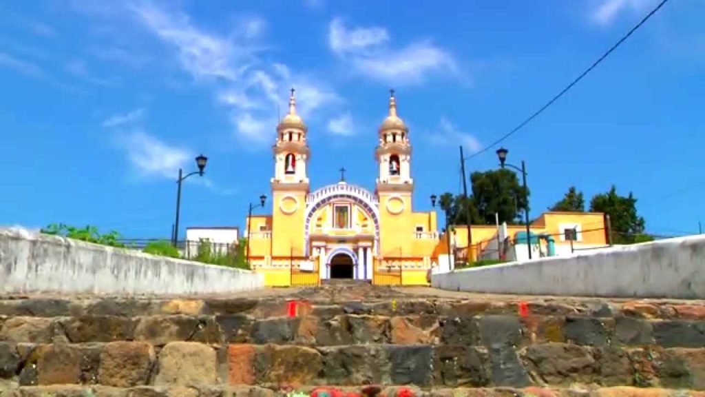 Vacío el santuario de la virgen de Guadalupe