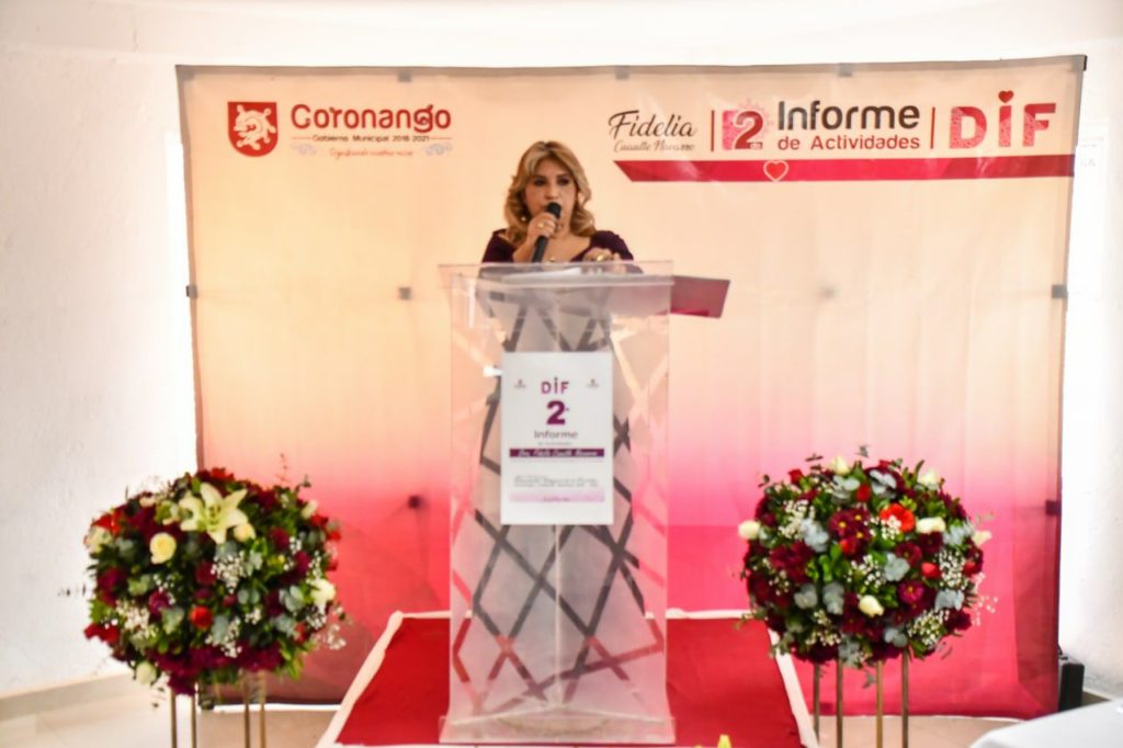 Fidelia Cuautle, rinde su 2º Informe como presidenta del DIF de Coronango 