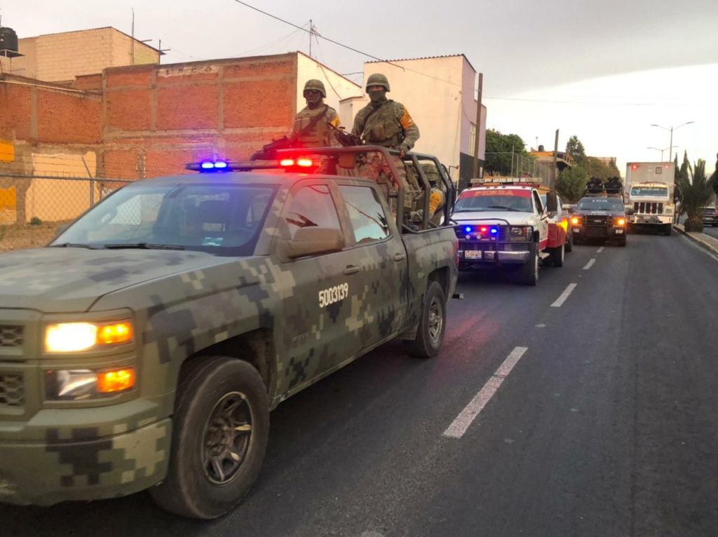 Policía de SPCh detecta en operativo camioneta robada en Guanajuato