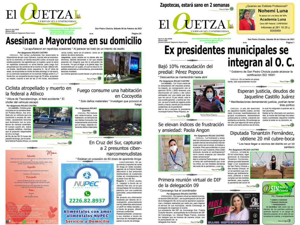 Nuestra Portada Edición 2367, del 06 de Febrero 2021