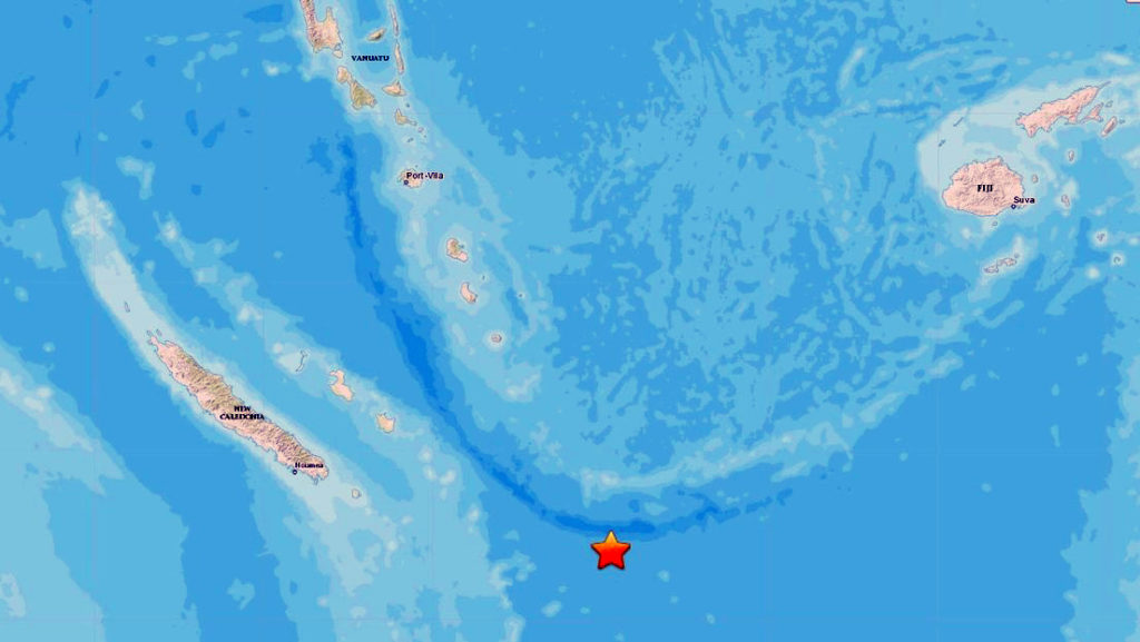 Se registra un sismo de magnitud 7,5 en el Pacífico, cerca de las islas de la Lealtad