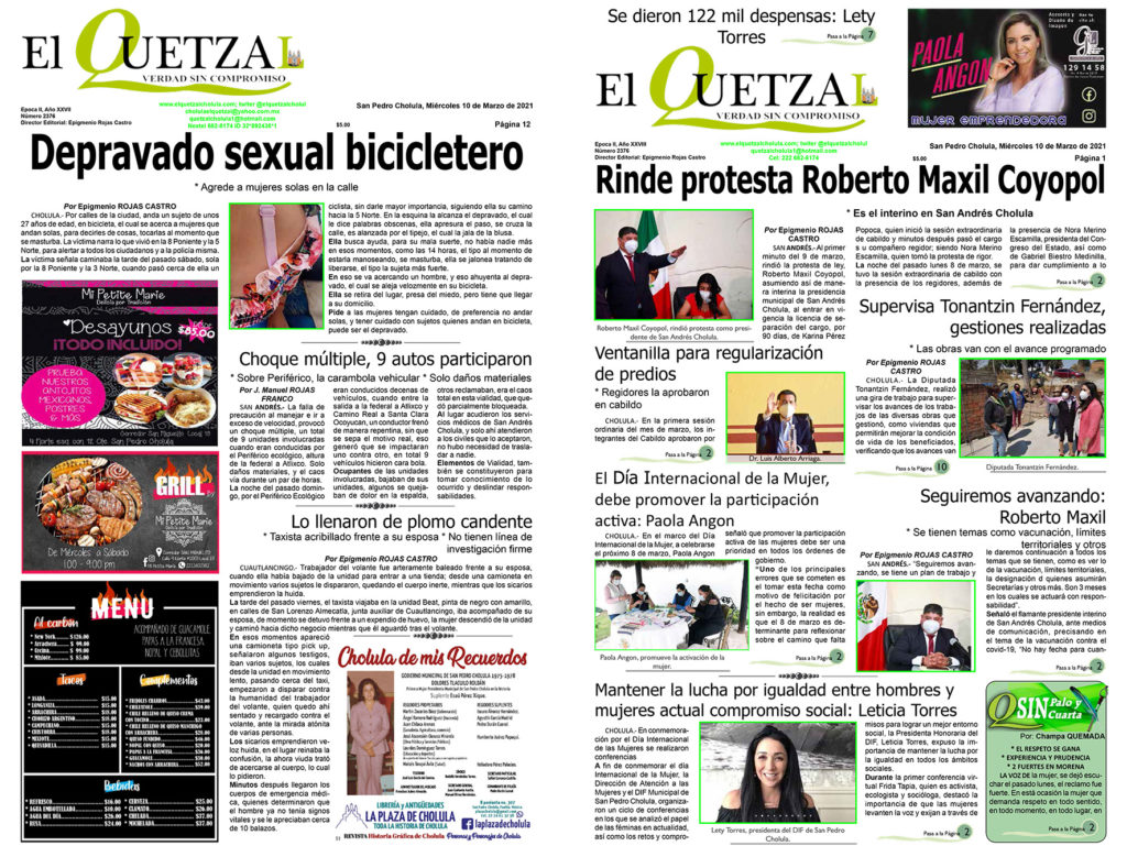 Nuestra Portada, Edición 2376 del 10 de Marzo 2021