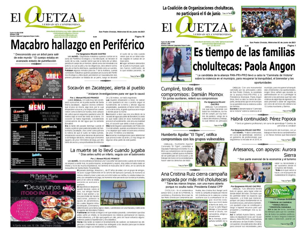 Nuestra Portada Edición 2400 del 2 de junio 2021