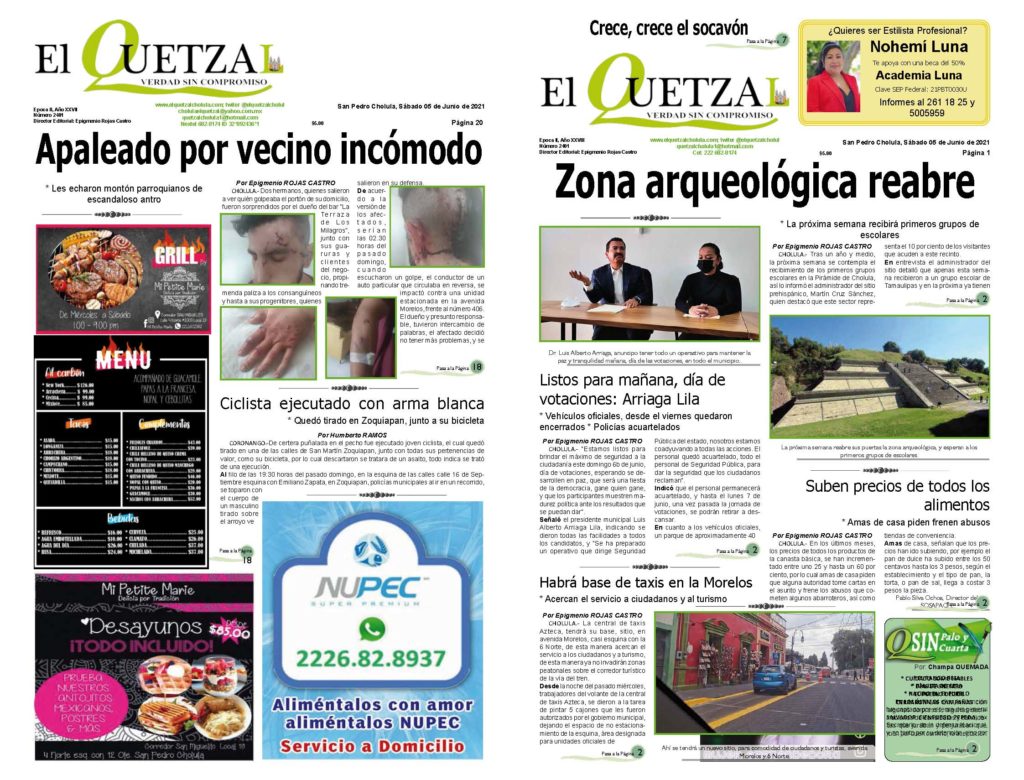 Nuestra Portada, Edición 2401 del 5 de Junio 2021