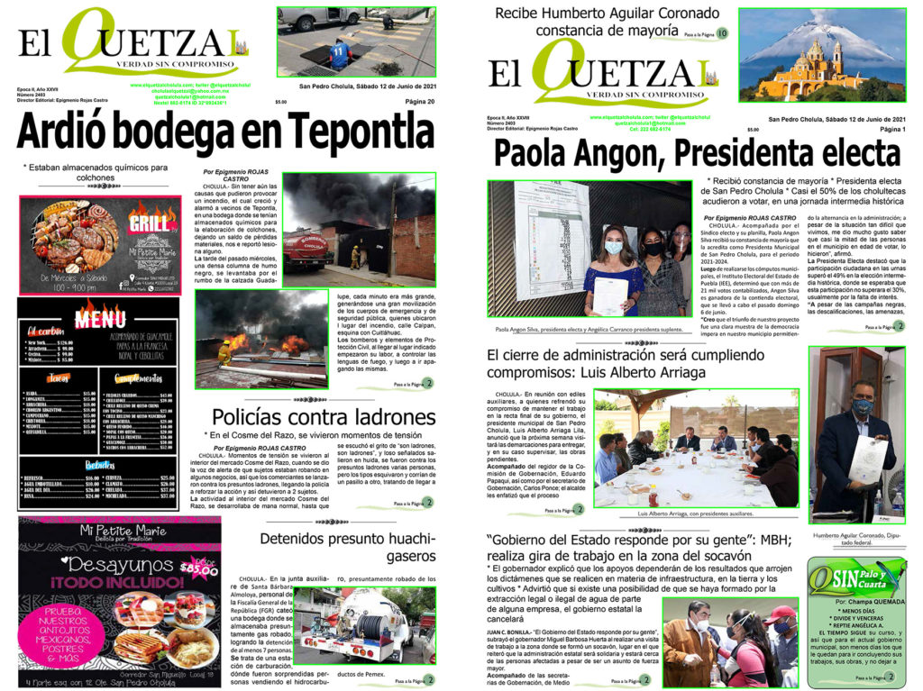Nuestra Portada, Edición 2403 del 12 de Junio 2021