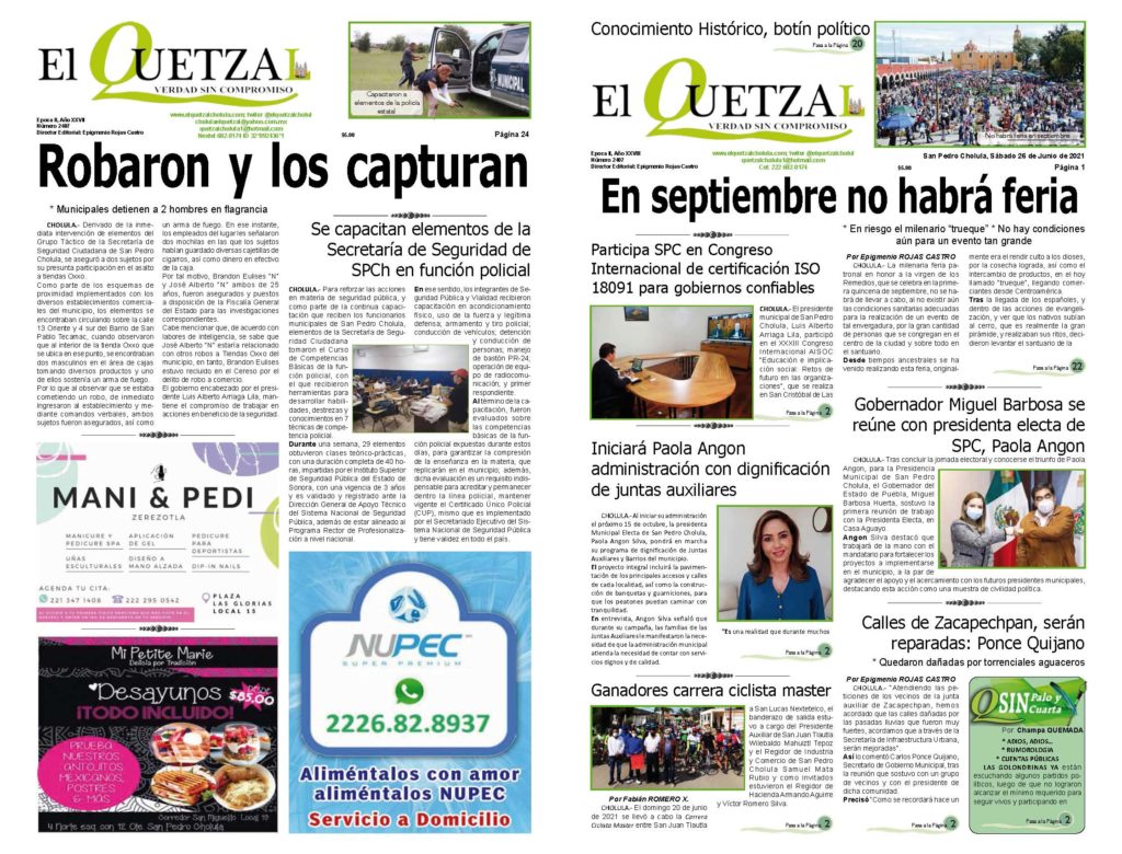 Nuestra Portada, Edición 2407 del 26 de Junio 2024