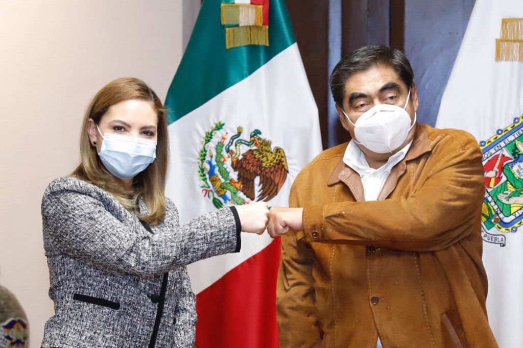 Gobernador Miguel Barbosa se reúne con presidenta electa de San Pedro Cholula, Paola Angon