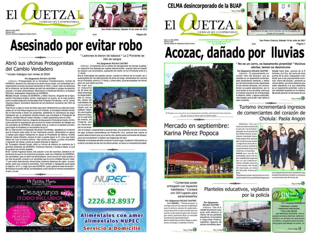 Nuestra Portada, Edición 2411 del 10 de Julio 2021