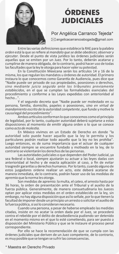 Ordenes Judiciales