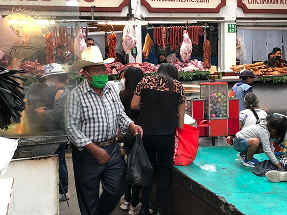 En mercados mucha la concentración de ciudadanos