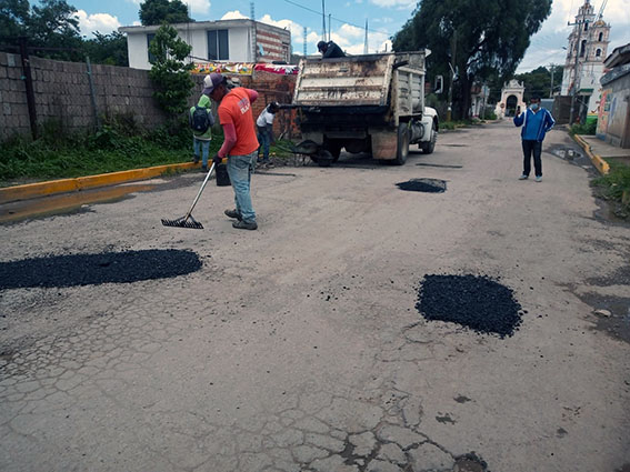 Bachearon calles de Almoloya