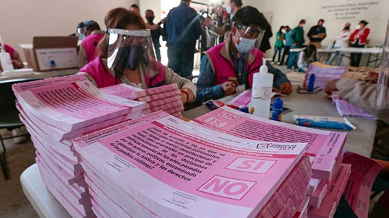 INE aumenta número de mesas receptoras para la Consulta Popular 2021