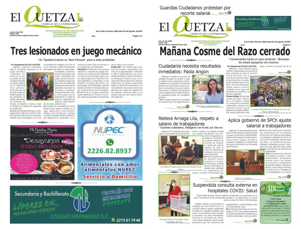 Nuestra Porada Edición 2418 del 4 de Agosto 2021