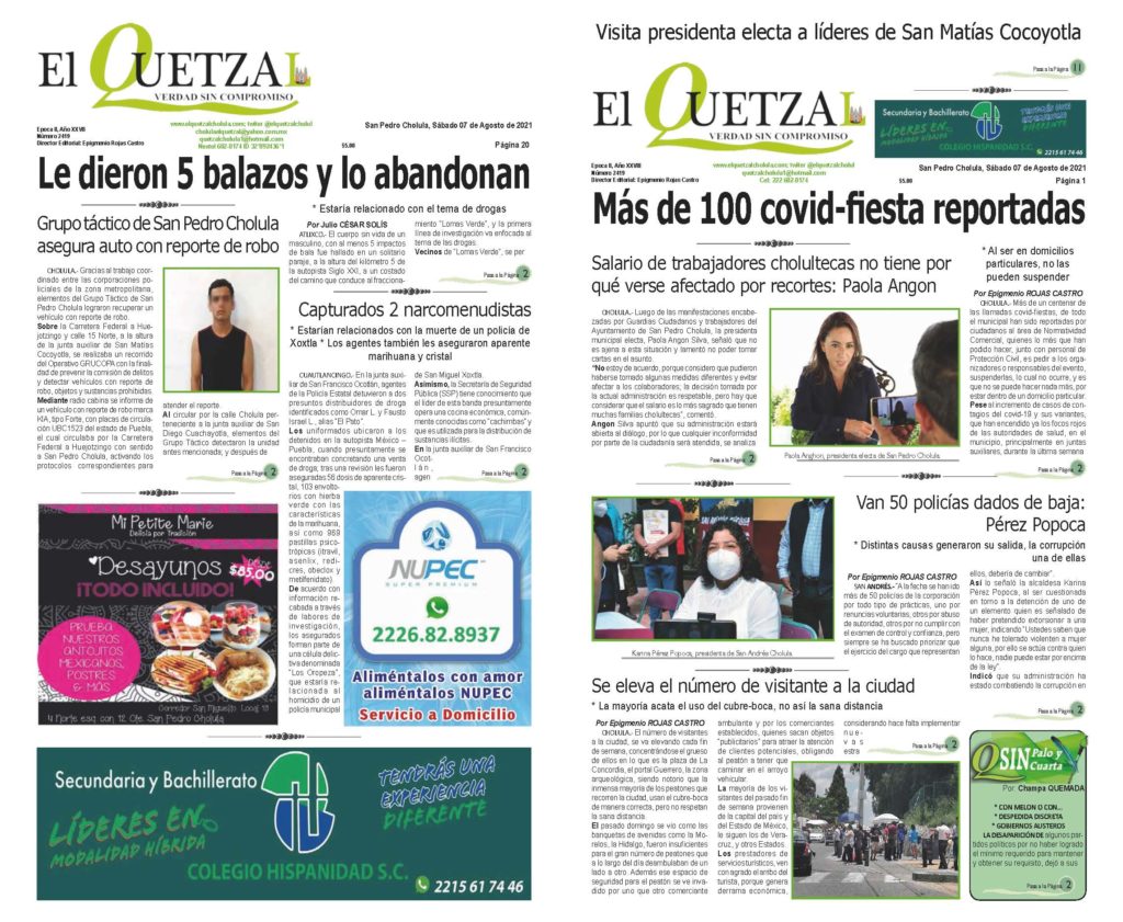 Nuestra Edición 2419 del 97 Julio 2021