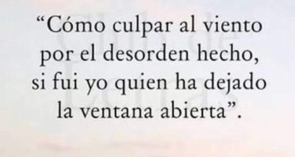 De quién la culpa…?