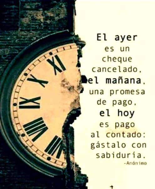 El ayer…