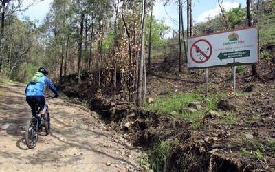 Ciclistas ecologistas arriban al Zapotecas