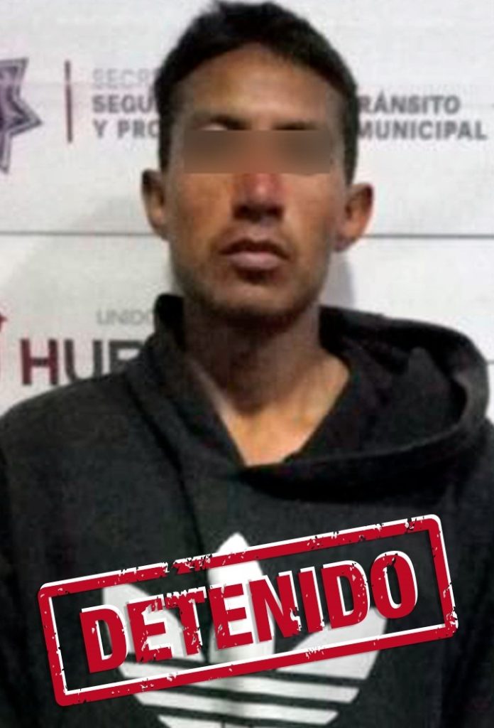 Policías municipales detienen a narcomenudista en el cuarto barrio de Huejotzingo