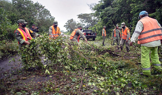 Ejército aplica Plan DN-III-E en Veracruz por daños de Grace