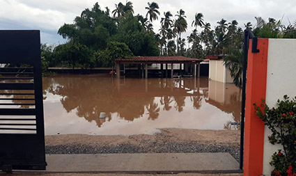 Nora deja derrumbes e inundaciones severas en Colima