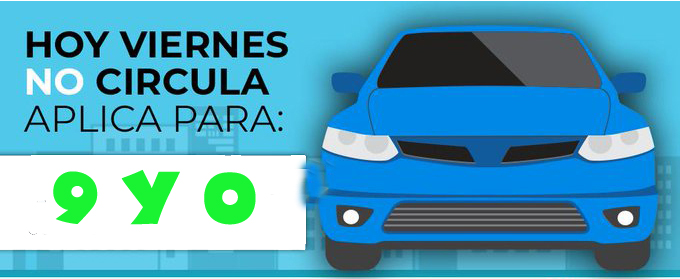 Hoy No Circula para el Viernes 17 de Septiembre en CDMX y Edomex
