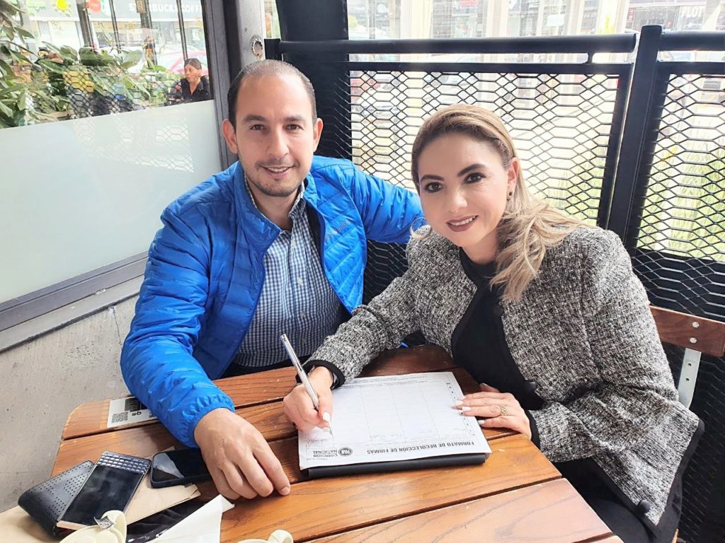 Se reúnen Marko Cortés y Paola Angon