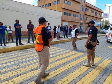 Simulacro, con mínima participación de ciudadanos