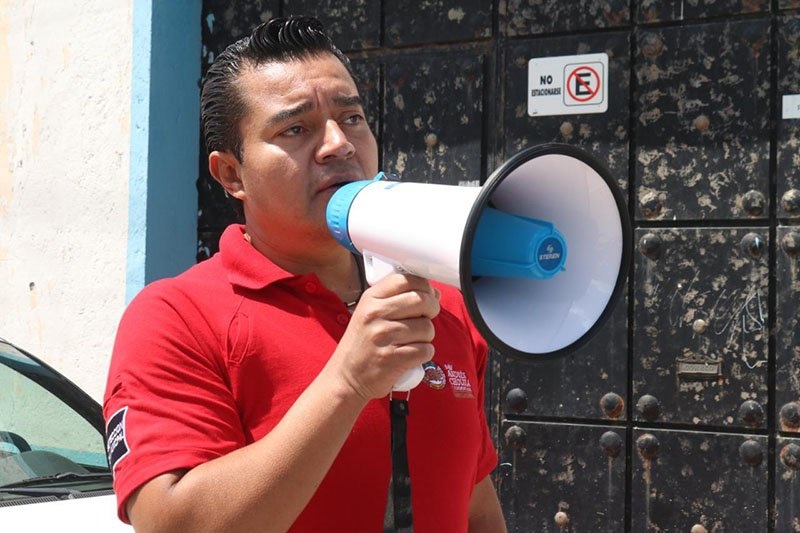 Simulacro de sismo e incendio