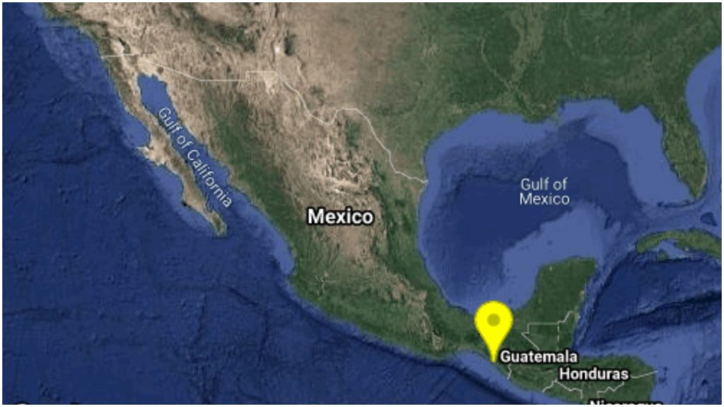 Se registra sismo de magnitud preliminar 4.6 en Mapastepec, Chiapas