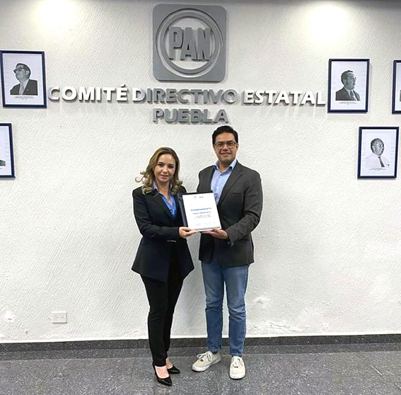 Paola Angon, coordinadora estatal de presidenta panista