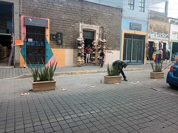 Zona “segura” en la Morelos, convertida en estacionamiento