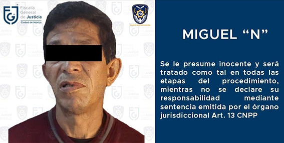 Detienen a presunto violador serial relacionado con al menos 27 ataques sexuales en CDMX
