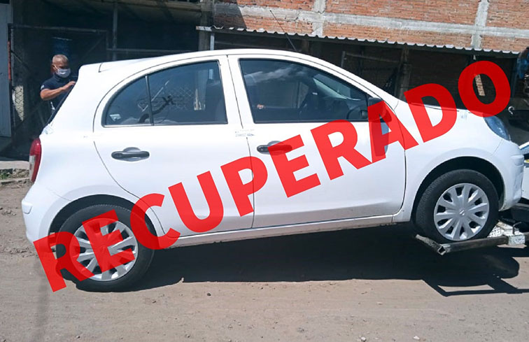 Recuperan policías de San Pedro Cholula vehículo con reporte de robo